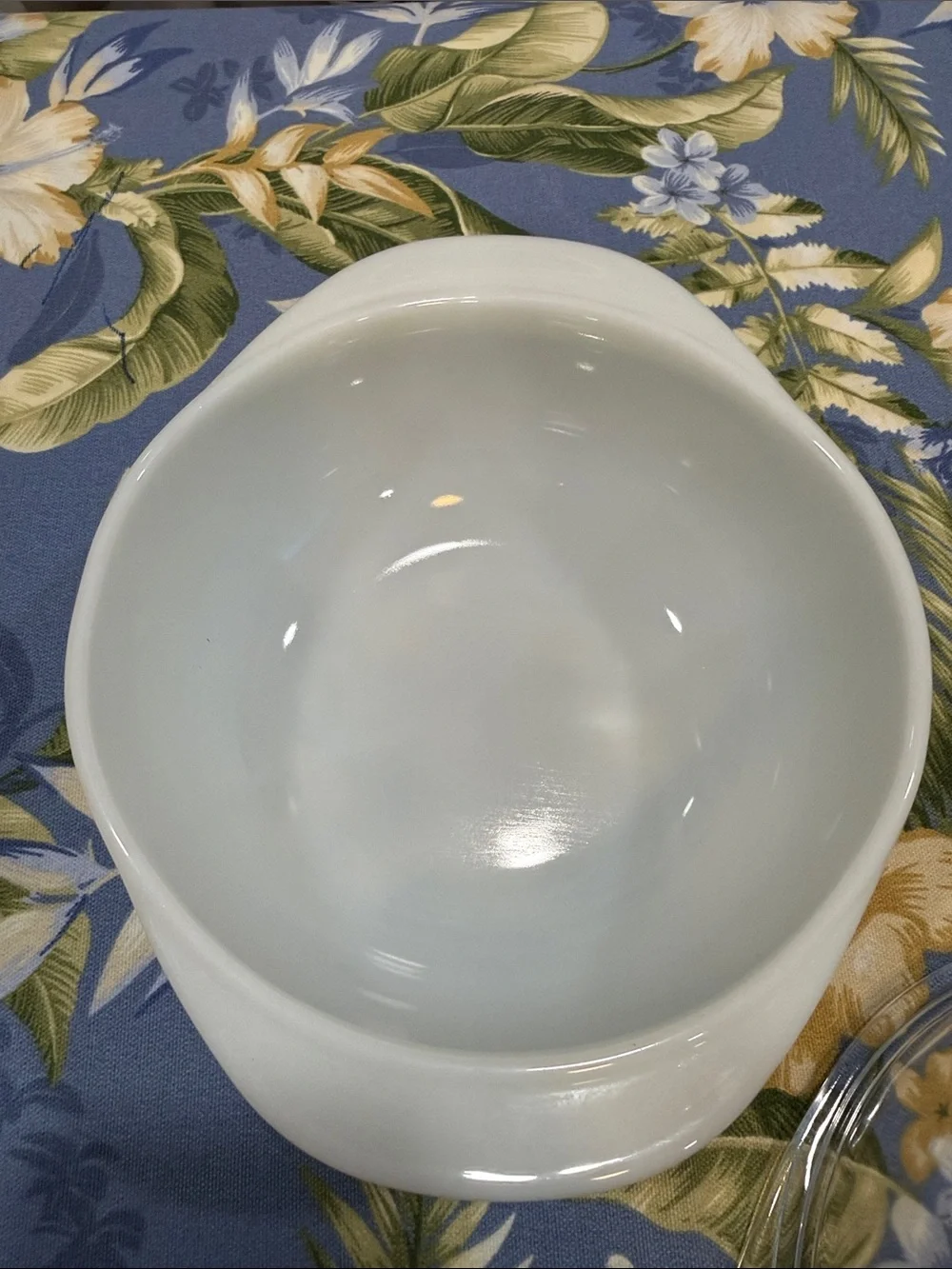 Pyrex White Milk Glass Baking Dish Lid 022         1 Liter